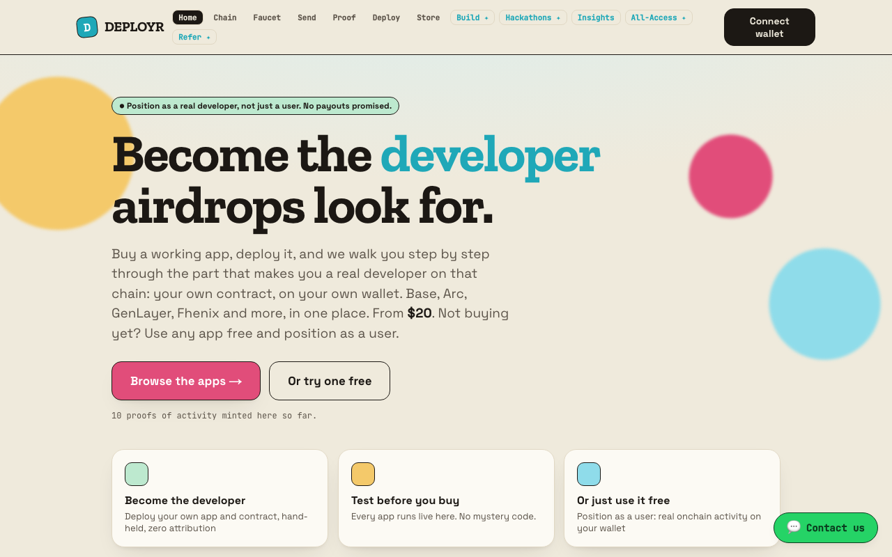 Deployr screenshot