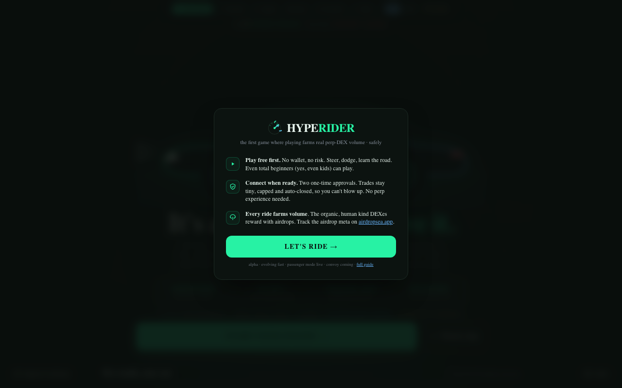 Hyperider screenshot