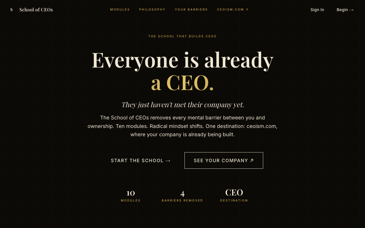 School of CEOs screenshot