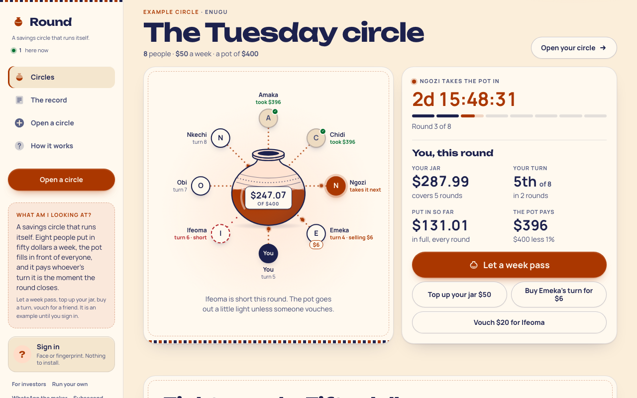 Round screenshot