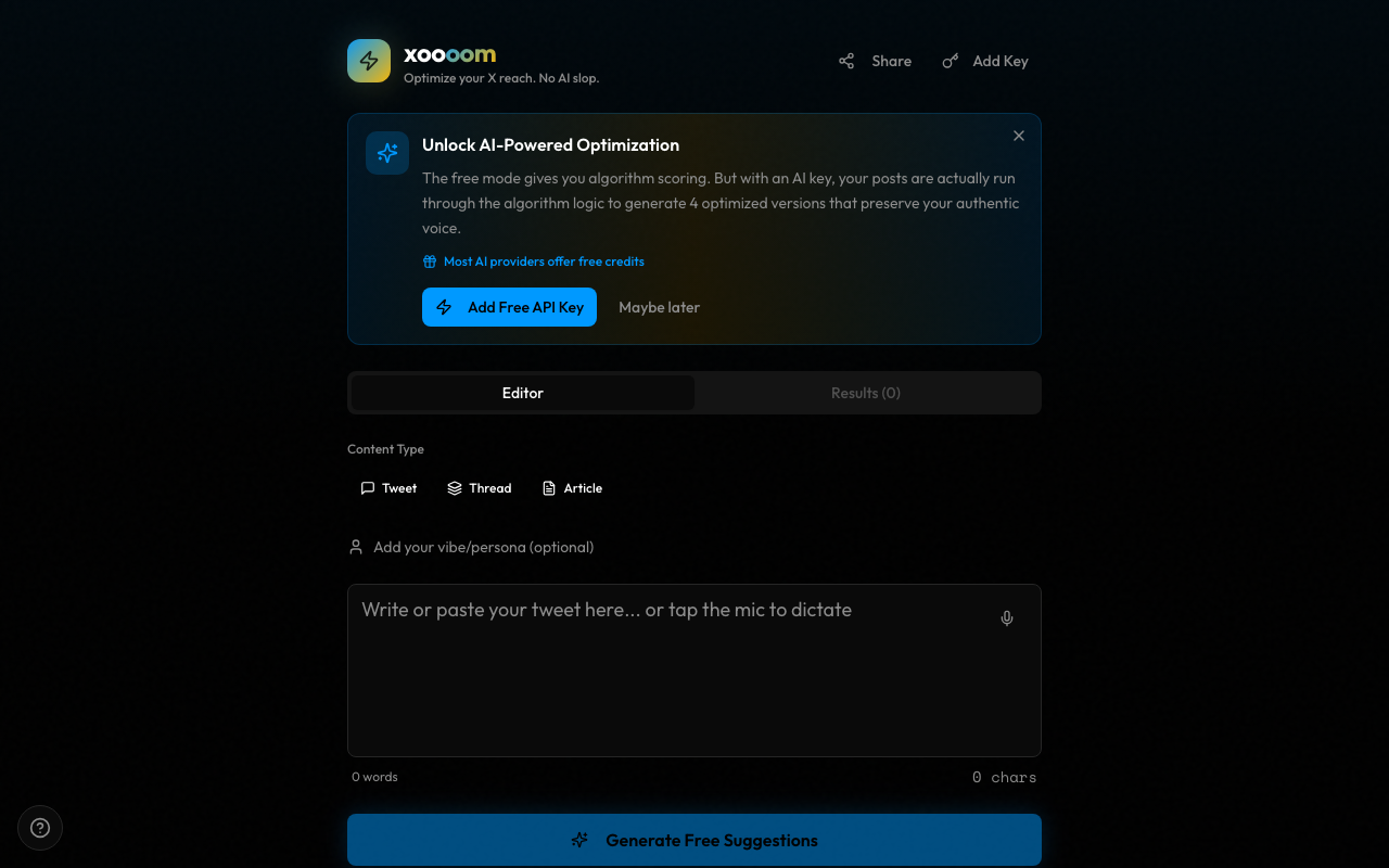 Xoooom screenshot